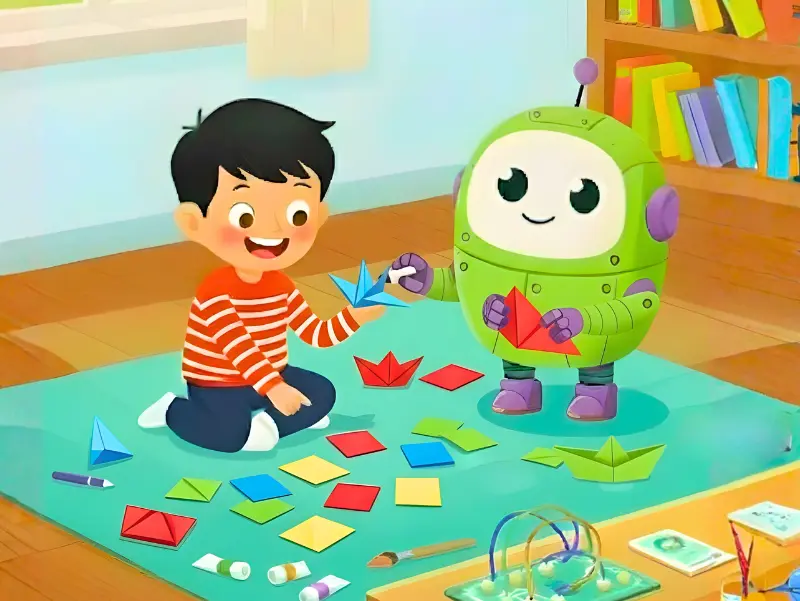 Buku Paud 1 - BAB10 Petualangan Koding - Koding dengan Origami | KiddoPress