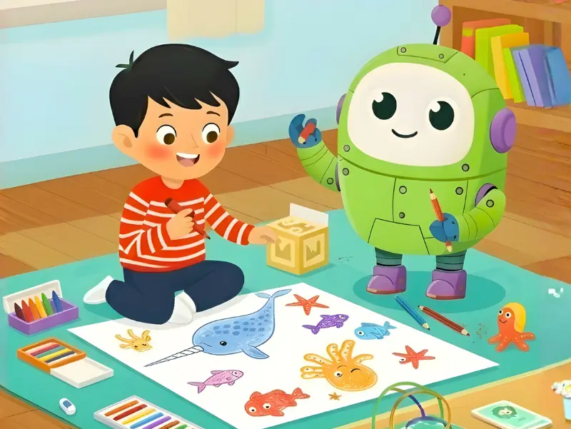 Buku Paud 1 - BAB5 Petualangan Koding - Algoritma Menggambar | KiddoPress