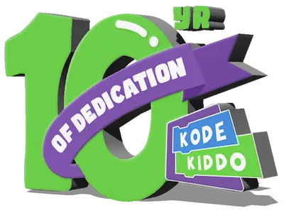 Logo 10 Tahun KodeKiddo 10 Tahun KodeKiddo