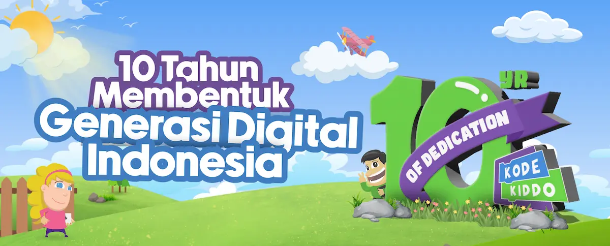 WEB BANNER (1) Pendidikan Coding Koding AI KKA KodeKiddo 10 tahun Dedikasi Indonesia